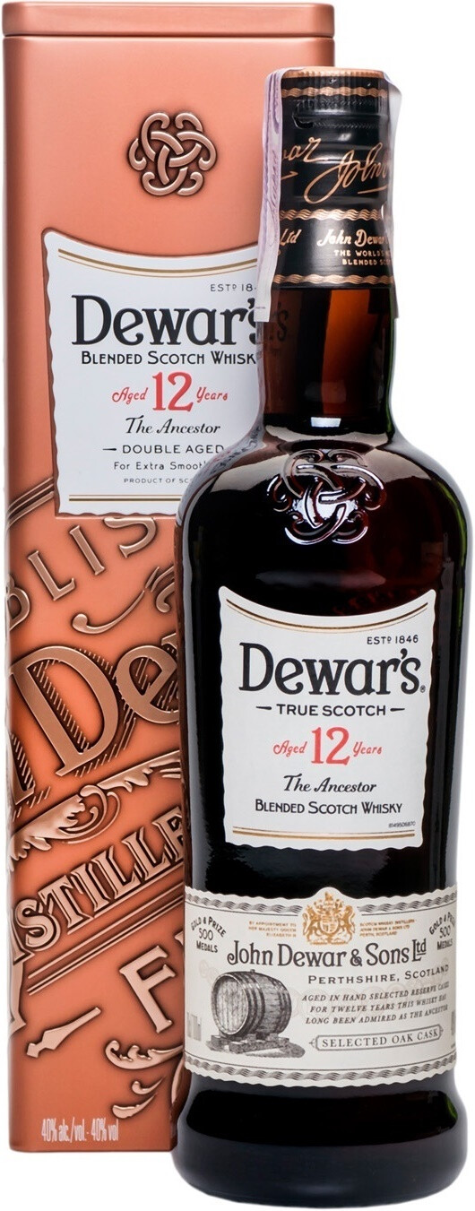 Whisky Dewars 12 years old with box