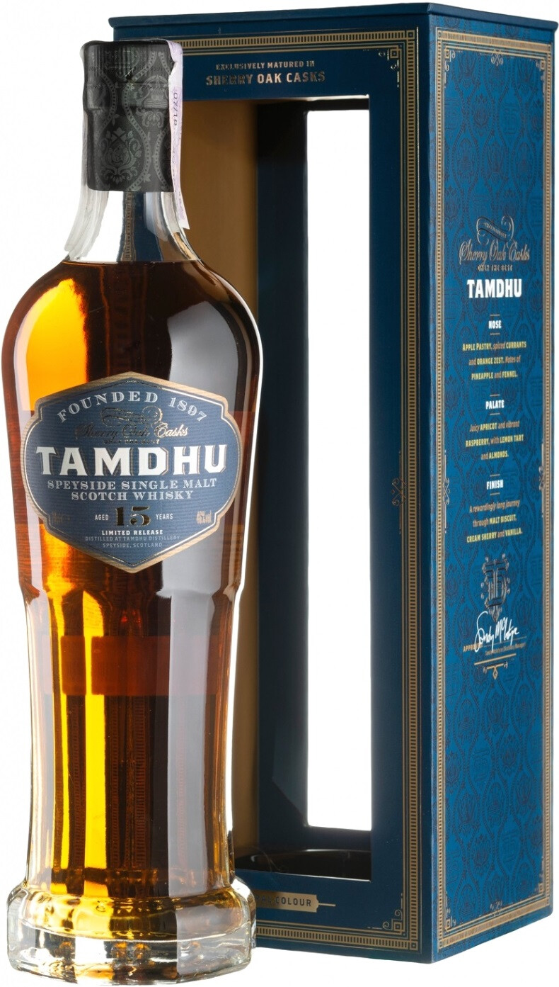 Scotch Whisky Tamdhu 15 yo, gift box