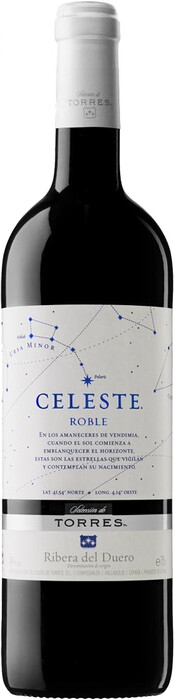  вино Torres, "Celeste" Roble, Ribera del Duero DO