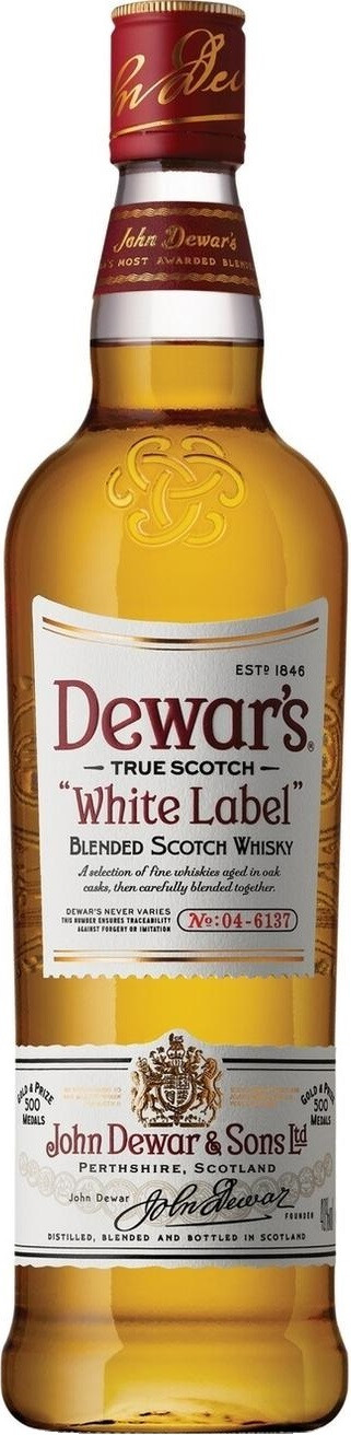 Whisky Dewars White label