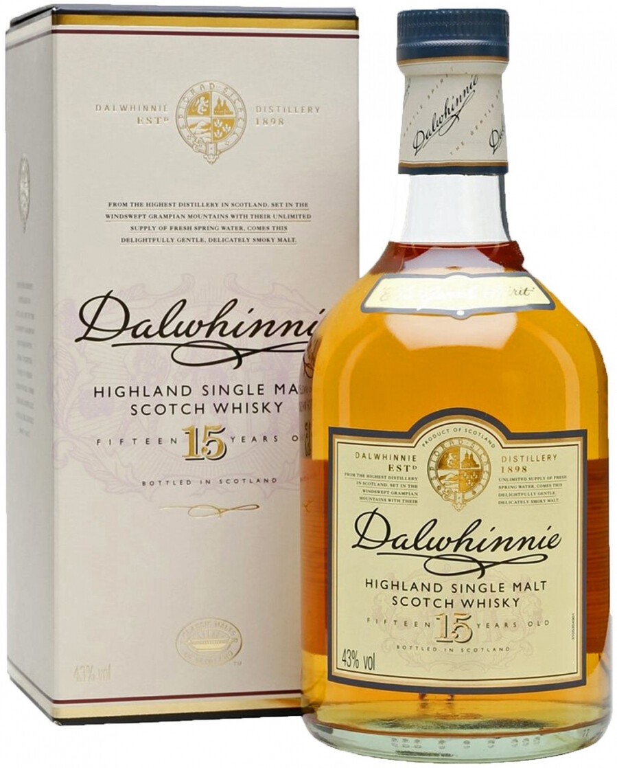 Whisky Dalwninnie 15 years old with box