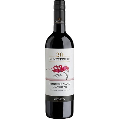  вино Zonin 20 Ventiterre Montepulciano d’Abruzzo